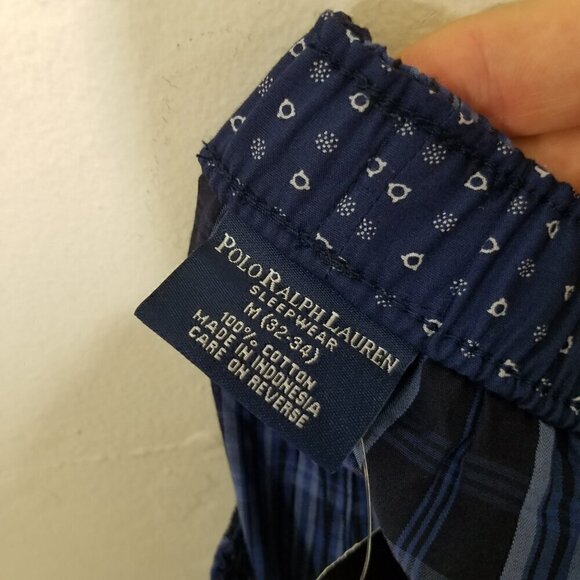 NWT Polo Ralph Lauren Sleepwear Pants Blue Size 32/34 - Picture 5 of 5